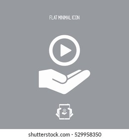 Multimedia player - Minimal modern icon