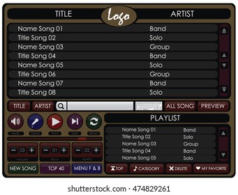 Multimedia Player Song for Karaoke