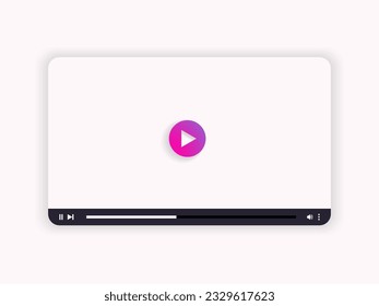 Multimedia player template for web and mobile apps