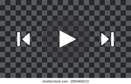 multimedia player window template. Vector illustration.