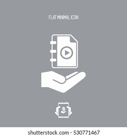 Multimedia playlist - Minimal icon