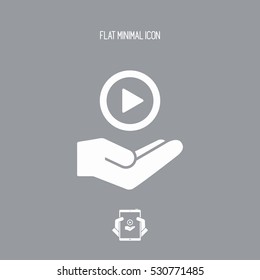 Multimedia playlist - Minimal icon
