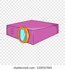 Multimedia projector icon in cartoon style on a background for any web design 