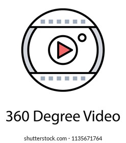 
Multimedia sign with play button symbol of media player
