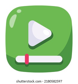 Signo multimedia con el símbolo del botón de reproducción del reproductor multimedia icono plano