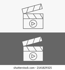 Multimedia. einfaches Multimedia-Symbol, Inspiration für das Logo von Videospielern
