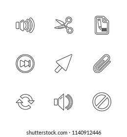 multimedia  sound  buttons  dwonload  upload  pin  key error  calcualtor  icon vector design  flat  collection style creative  icons