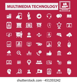 multimedia technology icons