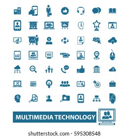 multimedia technology icons