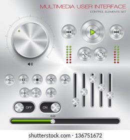 Multimedia user interface set - graphic design element