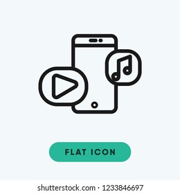 Multimedia vector icon