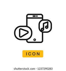 Multimedia vector icon