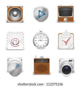 multimedia vector icons