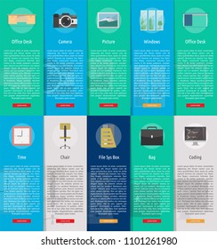 Multimedia Vertical Banner Concept