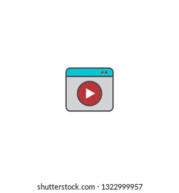 multimedia video audio play button