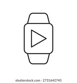 Multimedia- und Videowiedergabefunktion auf digitaler Armbanduhr