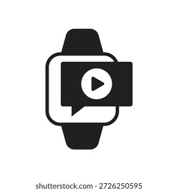 Video Glifo de reproductor multimedia para smartwatch