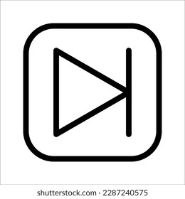 Icono de reproductor de vídeo multimedia, sobre fondo blanco.