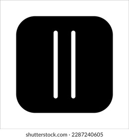 Multimedia video player icon, on white background.