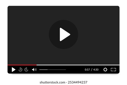 Multimedia video player template for online cinema