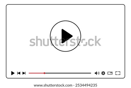 Multimedia video player template for online cinema