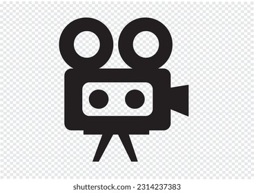 Icono vectorial del reproductor de vídeo multimedia