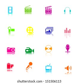 Multimedia and web icons