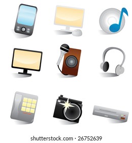 multimedia web icons