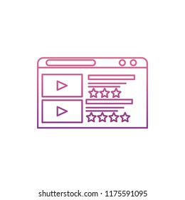 Multimediaicon in Nolan style. One of web collection icon can be used for UI, UX