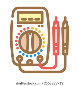 multimeter car repair tool color icon vector. multimeter car repair tool sign. isolated symbol illustration