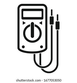 Multimeter device icon. Simple illustration of multimeter device vector icon for web design isolated on white background