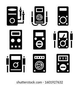 multimeter icon isolated sign symbol vector illustration - Collection of high quality black style vector icons
