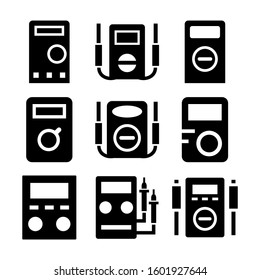 multimeter icon isolated sign symbol vector illustration - Collection of high quality black style vector icons
