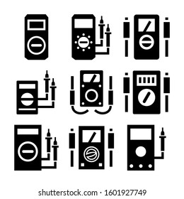 multimeter icon isolated sign symbol vector illustration - Collection of high quality black style vector icons
