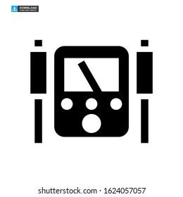 multimeter icon isolated sign symbol vector illustration - high quality black style vector icons
