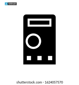 multimeter icon isolated sign symbol vector illustration - high quality black style vector icons
