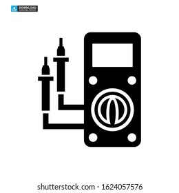 multimeter icon isolated sign symbol vector illustration - high quality black style vector icons
