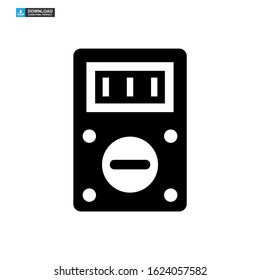 multimeter icon isolated sign symbol vector illustration - high quality black style vector icons
