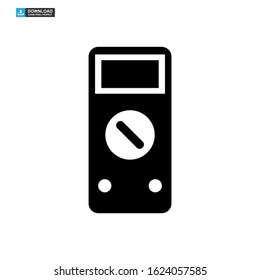 multimeter icon isolated sign symbol vector illustration - high quality black style vector icons
