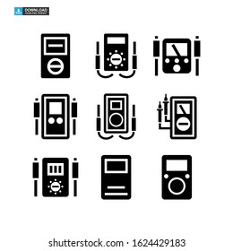 multimeter icon isolated sign symbol vector illustration - Collection of high quality black style vector icons
