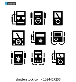 multimeter icon isolated sign symbol vector illustration - Collection of high quality black style vector icons
