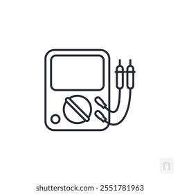 Multimeter icon. Multimeter Symbol sign for mobile concept and web design. Vector icon, Logo illustration, Vector graphics
