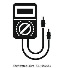 Symbol für das Multimeter-Instrument. Einfache Illustration der Vektorillustration eines Multimeters für Webdesign einzeln auf weißem Hintergrund