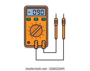 Multimeter isolated on white background vector image.