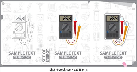 Multimeter logo, energetics, energy