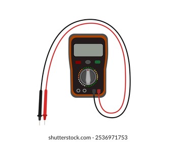 Multimeter on a white background.