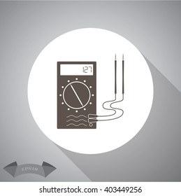 Multimeter Simple Vector Icon.
