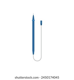 Multimeter sticks tool. Electrician tools, electrician supplies flat vector illustration