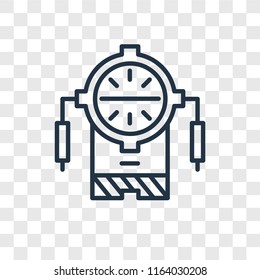 Multimeter vector icon isolated on transparent background, Multimeter logo concept