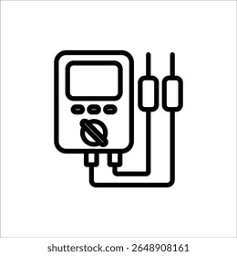 multimeter vector icon line template